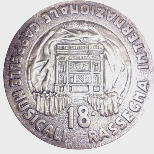Commemorative medal 18th international choir meeting Loreto 1978 like new