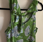 Milkwhite Monkey Dress, green and white