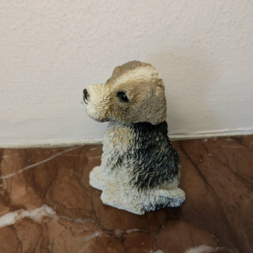 Decorative dog figurine like new, height 6.7 cm