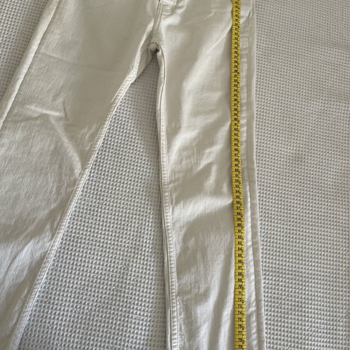Reiko white jeans three-quarter length, like new, size S
