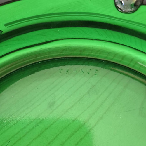 Beck's Glass Ashtray like new, green glass