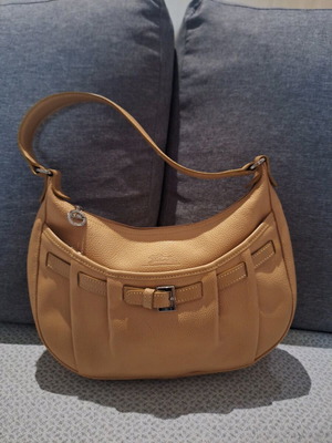 Τσάντα ώμου Longchamp σαν καινούργιο, καφέ χρυσαφί