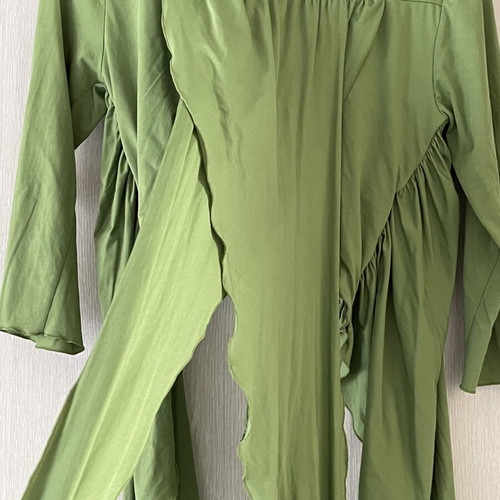 CRISTINAEFFE Vintage Y2K Green Lime Multiway Top Shirt, Medium