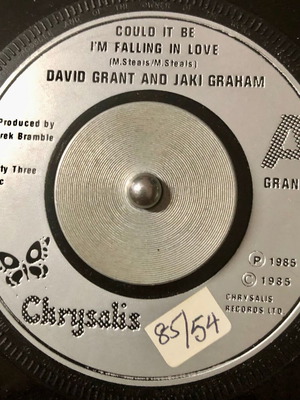 Vinyl David Grant & Jaki Graham Could It Be I'm Falling In Love μεταχειρισμένο, 7" 45 RPM