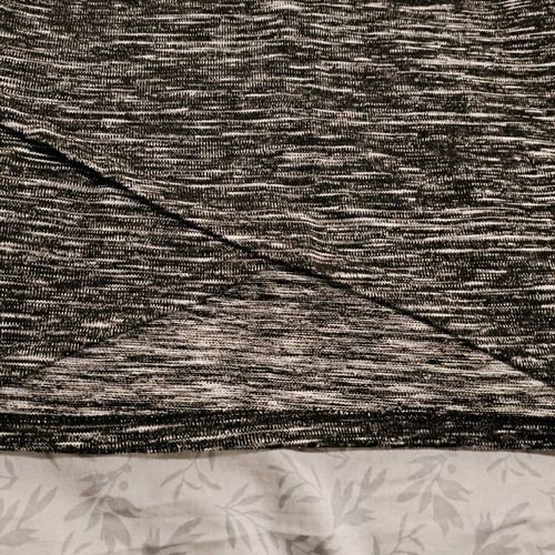 Stradivarius mini skirt new, black and grey tight with front cut