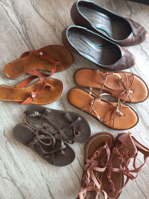 Shoes used, pack of 5 pairs size 37