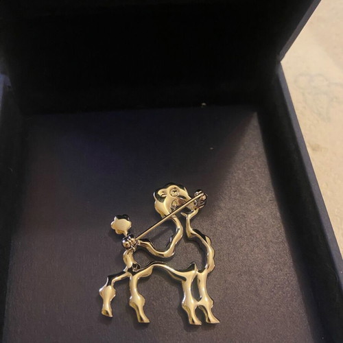 Swarovski dog brooch like new