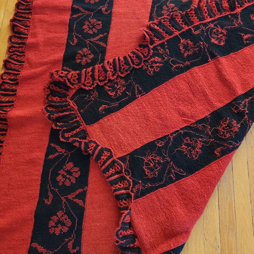 Handmade wool blanket like new 180x240 cm