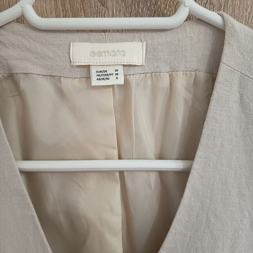 Bershka linen set size S, like new, beige