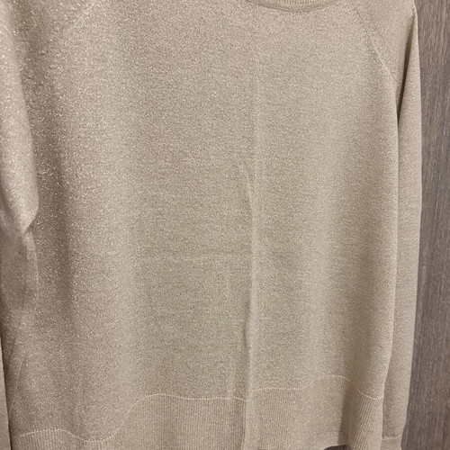 Zara blouse beige with golden details like new, size S