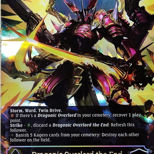 Dragonic Overlord the End Ultimate Shadowverse Evolve TCG like new