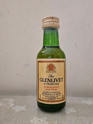 Glenlivet 12yo whisky miniature new, 50ml