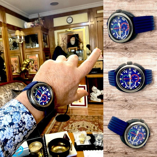 Locman Chronograph Marina Military Titanium watch used