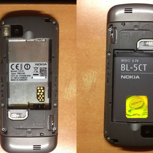 Nokia C3-01 Touch and Type used, gray