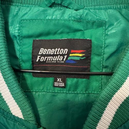 Vintage Benetton Formula 1 jacket green, like new, size XL