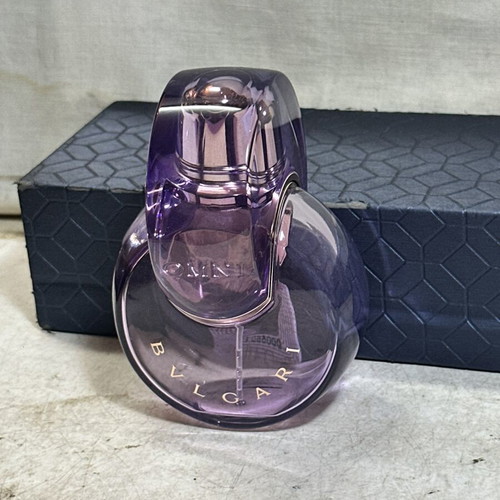 Bvlgari Omnia Amethyste Eau de Toilette bottle used, empty for collection or decoration