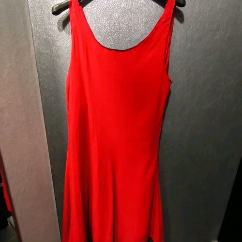 Κόκκινο κοντό φόρεμα σε Α γραμμή custommade σαν καινούργιο, μέγεθος S