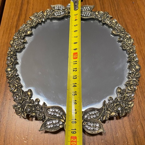 Metal small mirror used