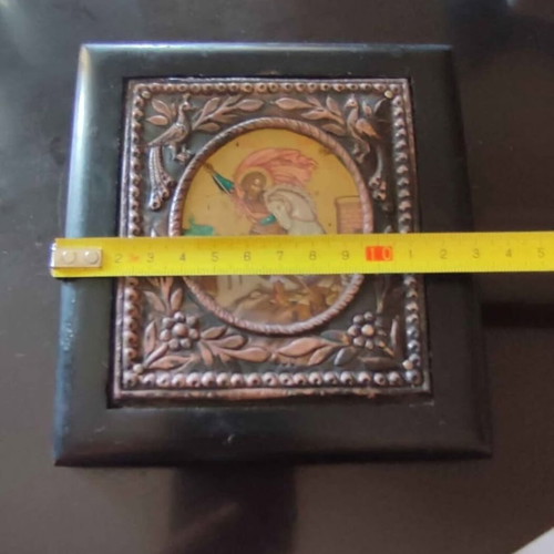 Silver religious icons like new