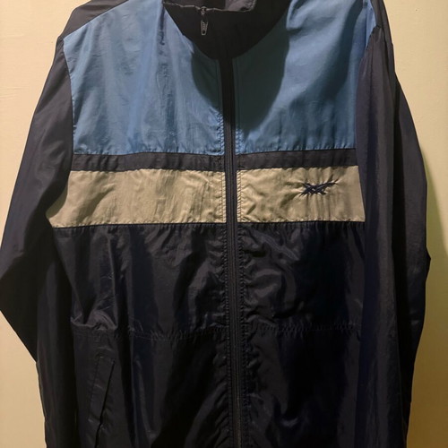 Asics vintage windbreaker used, blue, size M