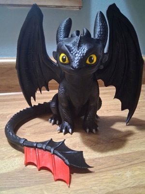 Toothless figure like new, 21 cm tall