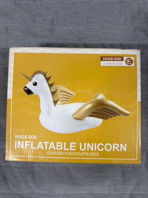 Inflatable unicorn with wings new, size 230cm