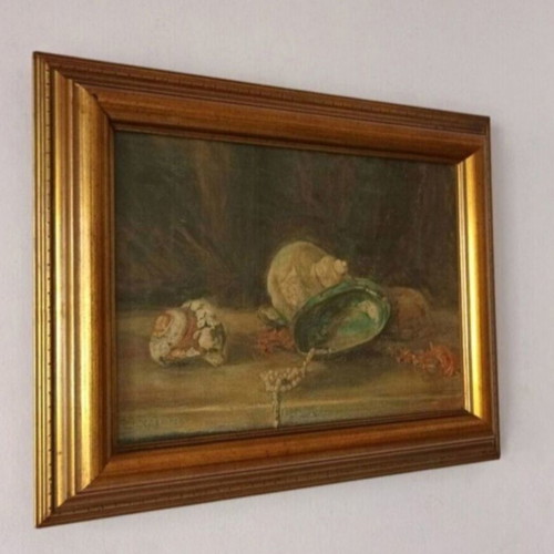 Iakovidis painting used with certificate 45x35 cm