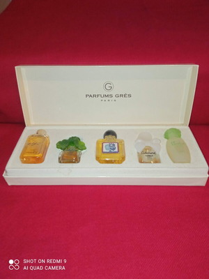 Parfums Grès Paris vintage complete set of 5 miniatures used