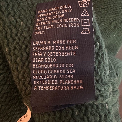 Nautica Since 1983 XL men's thick knitted sweater, cypress green