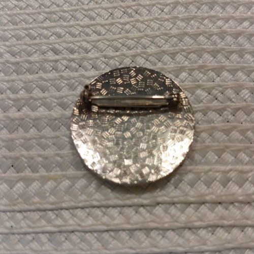 Vintage pin with enamel in Scandinavian or Celtic style like new