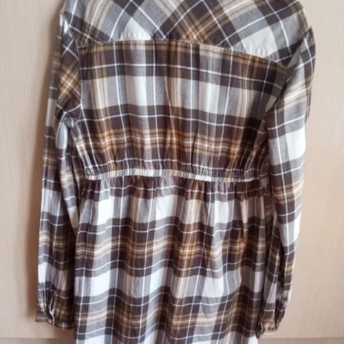 Playlife long checkered shirt like new, size S
