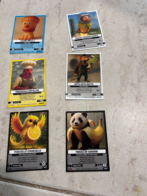 Brainrot cards rare, set of six, new