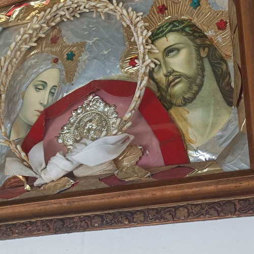 Vintage stefanochiki with Virgin Mary and Jesus used