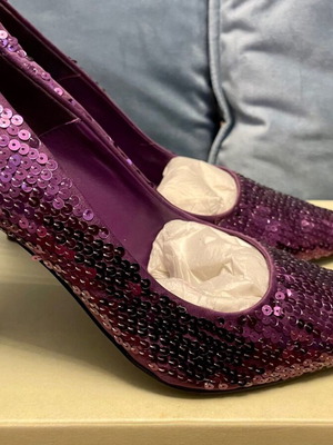 Dune London heels new with sequins, size 38