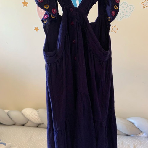 Dpam dress for girl 6 years (116cm) dark blue flawless
