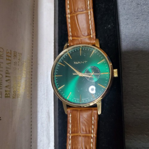 Gant watch used brown and green