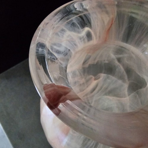 Verteria Lux Operaia Swirl Vase Pink like new