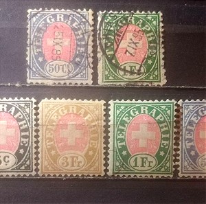 Ελβετία τηλεγραφικα γραμματόσημα 1881 ν11