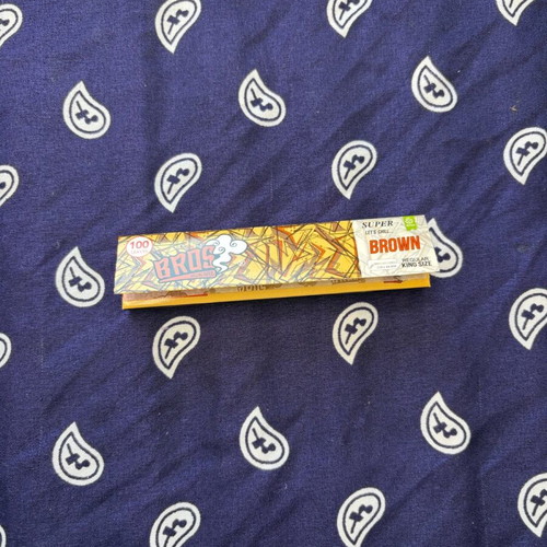 Bros Brown King Size natural rolling papers 100 leaves new