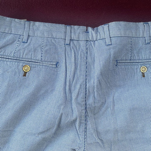 Massimo Dutti Bermuda shorts large, new, white and blue
