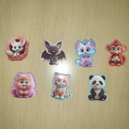 Animal stickers new, all together, box only