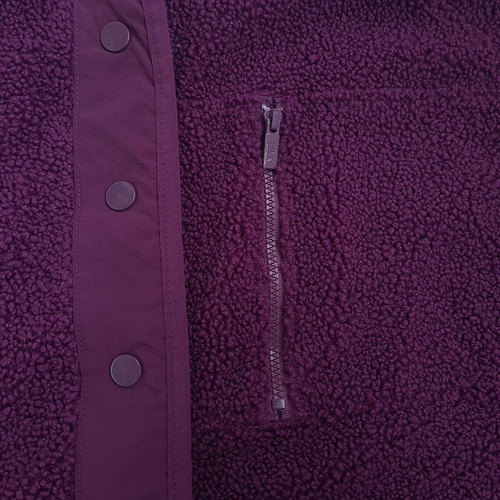 Victoria's Secret Pink women's sherpa fleece jacket new, size L, purple