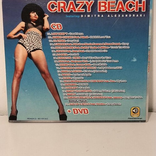 Crazy Beach 2013 Audio CD and DVD used summer dance collection