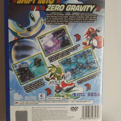 Sonic Riders Zero Gravity PlayStation 2 game