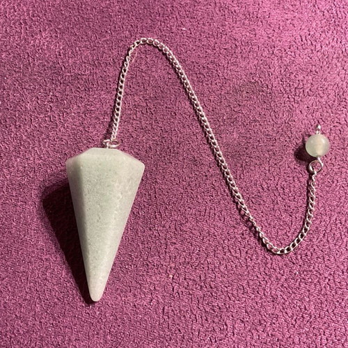 Pendulum made of authentic Aventurine stone