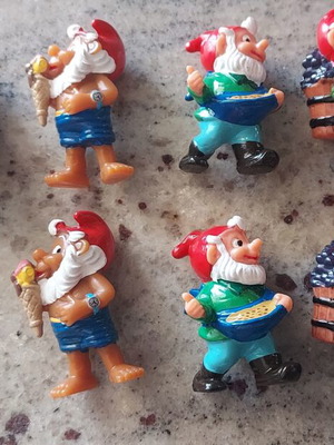 Φιγούρες νάνοι Kinder 1992 σαν καινούργιο, σετ 7 μινιατούρες
