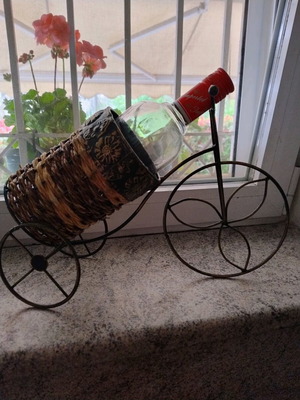 Decorative bottle holder like new
