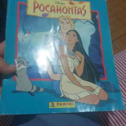 Pocahontas Album used, missing 7 stickers, with damages