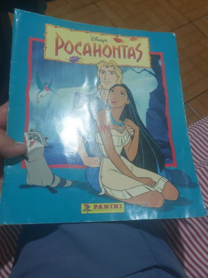 Pocahontas Album used, missing 7 stickers, with damages