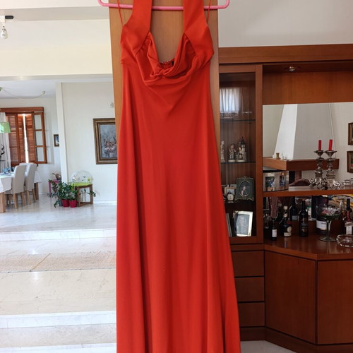 Max Mara silk dress size 42, orange